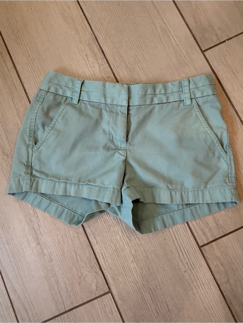 J. Crew Aqua Cotton Chino Shorts
